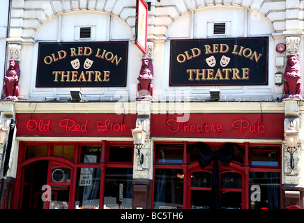 Old Red Lion Theatre Pub, Islington, London Stock Photo