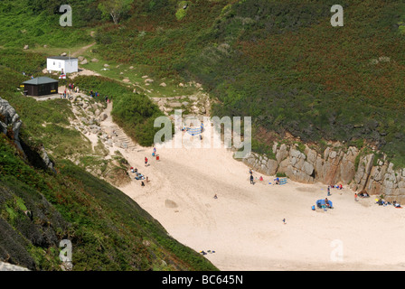 Porthcurno, Cornwall. Stock Photo