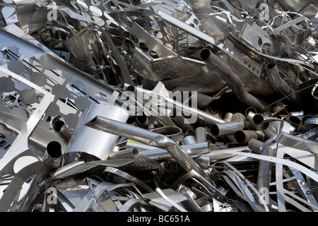 Landfill site, Scrap metal, close up Stock Photo