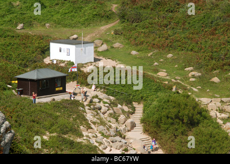 Porthcurno, Cornwall. Stock Photo