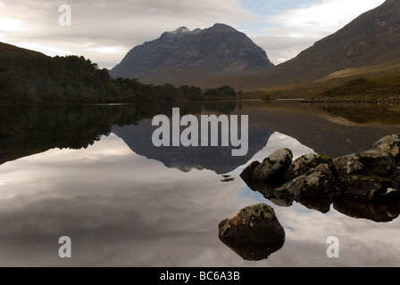 Liathach from Loch Coulin Torridon Wester Ross Scotland Stock Photo