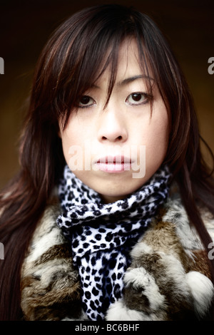 Portrait of a young Chinese woman Stock Photo