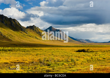 Clouds over the Ogilvie Mountains Tombstone Territorial Park Yukon Canada Stock Photo