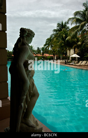 Miami Coral Gables Biltmore Hotel restored renovated to former glory including massive swimming pool Stock Photo