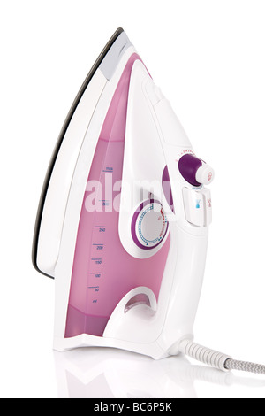 Modern steam flat iron isolated on white background Stock Photo