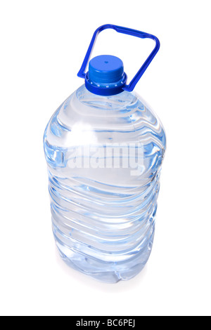 Large bottle of mineral water isolated on white background Stock Photo