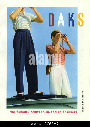 1951 colour advertisement for daks trousers bc6pm2