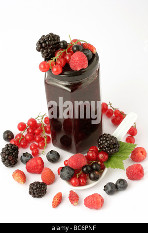Berries jam Stock Photo