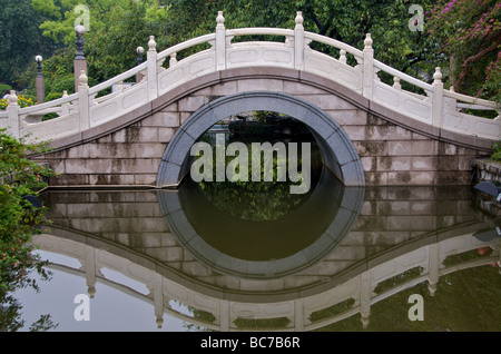 Traditional stone bridge Elephant Hill Park Guilin Guangxi China Stock Photo