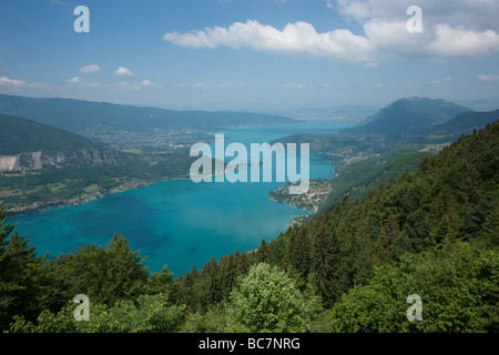 View of Lake Annecy, France Stock Photo