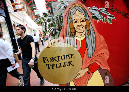 Fortune teller stall in South City Market aka George s Street Arcade in Dublin Republic of Ireland Stock Photo