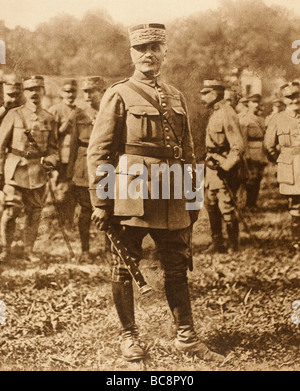 Marshal of France, Ferdinand Foch, 1851 - 1929. French general, military theorist and Marshal of France.  From L'Illustration 1918. Stock Photo
