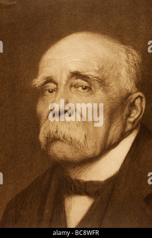 Georges Benjamin Clemenceau, 1841 – 1929,  French statesman.  Prime Minister of France 1906-1909 and 1917-1920. Stock Photo