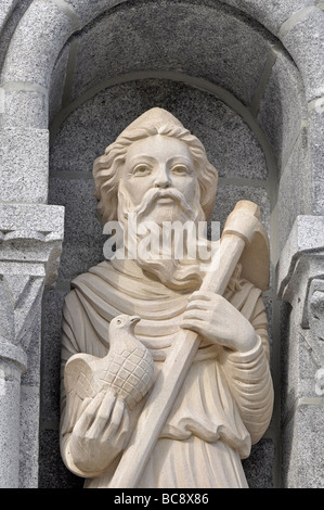 Sainte-Anne de Beaupré Basilica on the shores of the St. Lawrence River ...