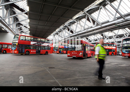 decker technician mechanic bus double london fix alamy