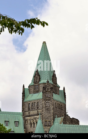 Root Tops of Parliament Buildings - Ottawa, Canada Stock Photo