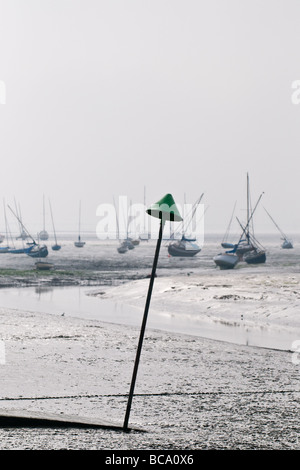 Early morning low tide at Leigh on Sea in Essex.  Photo by Gordon Scammell Stock Photo