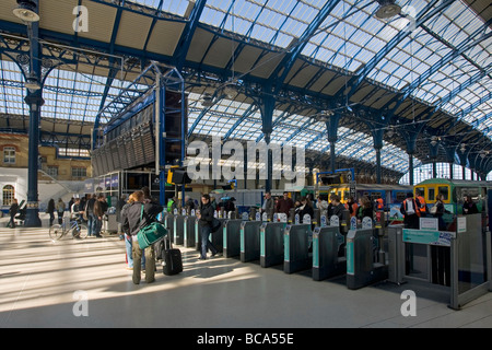 Brighton railway station Brighton East Sussex England Stock Photo