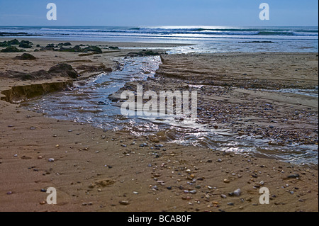 waste water evacuation to the sea Stock Photo