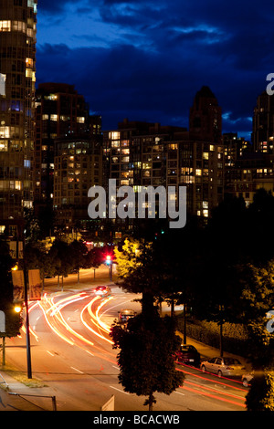Night view of Vancouver, Canada Stock Photo - Alamy