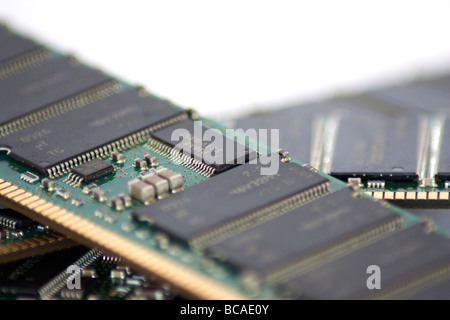 Close up shot of DDR Ram Modules Stock Photo