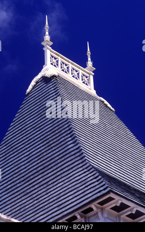 curepipe post office turrets mauritius Stock Photo