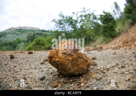 Collinea Metallifere, Tuscany, Italy. Area pollued by acid mine dreinage Stock Photo