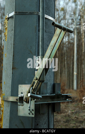 Vertical ON/OFF Lever on Electric box Stock Photo - Alamy