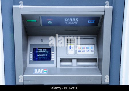 RBS  Royal bank of Scotland ATM cash machine in Cambridge England UK Stock Photo