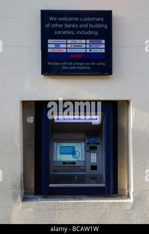 A Barclays Bank Hole in the Wall ATM cash machine in Cambridge England UK Stock Photo
