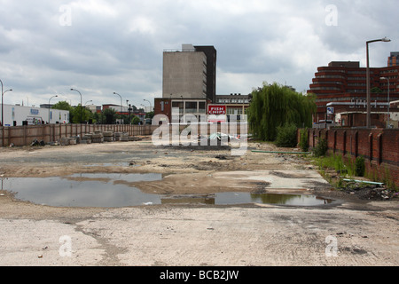 Wasteground in Sheffield, England, South Yorkshire, U.K. Stock Photo