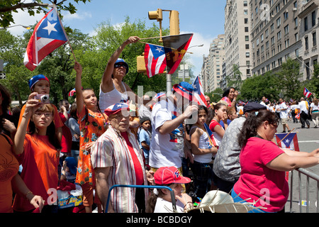 Annual Puerto Rican day parade on 5th Avenue Stock Photo