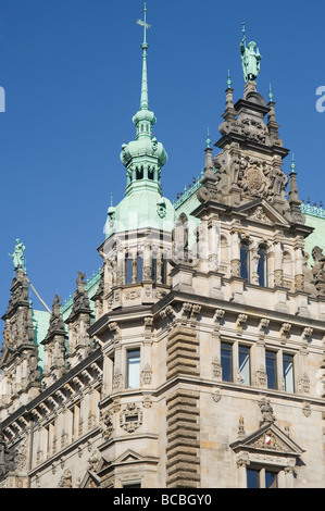 Germany - Hamburg. Altstadt, the Old Town. Rathausmarkt. Wine Festival ...