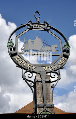 Village sign, Ripley Green, Ripley, Surrey, England, United Kingdom Stock Photo