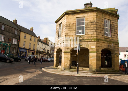 The market square in Alwick in Northumberland, England. Stock Photo