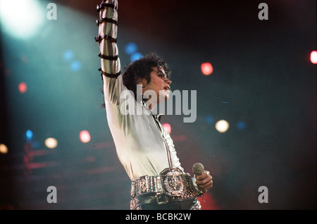 Michael Jackson seen here in concert at Wembley 26th August 1988 Stock Photo