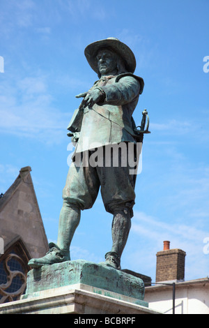 Oliver Cromwell statue St Ives Cambridgeshire England Stock Photo