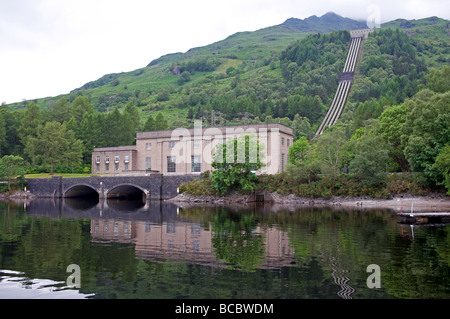 Sloy Hydro-electric power station, Scotland. Stock Photo