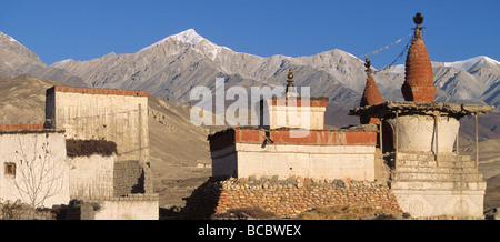 Nepal, Dhawalagiri Zone, Mustang District (former Kingdom of Lo), Lo Mantang Stock Photo