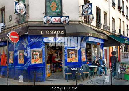 Barbes Rochechouart african arab quarter district of Paris. Stock Photo