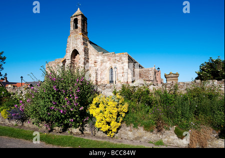 Lindisfarne, the parish church of St Mary the Virgin Stock Photo