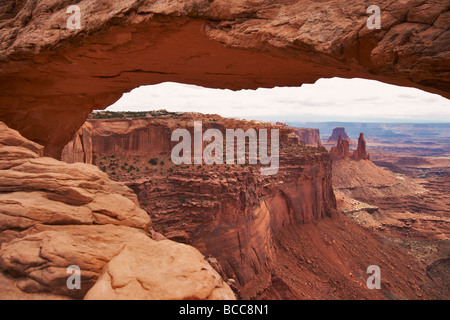 Views at Mesa Arch Stock Photo