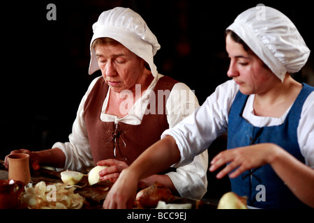 Tudor re-enactment day at Kentwell Hall Suffolk Stock Photo