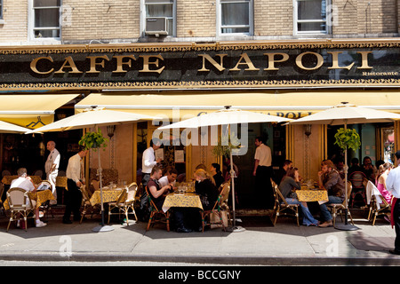 Dining in little Italy NYC Stock Photo