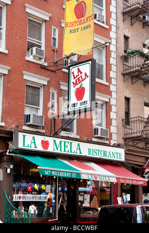 Restaurant in little Italy NYC Stock Photo