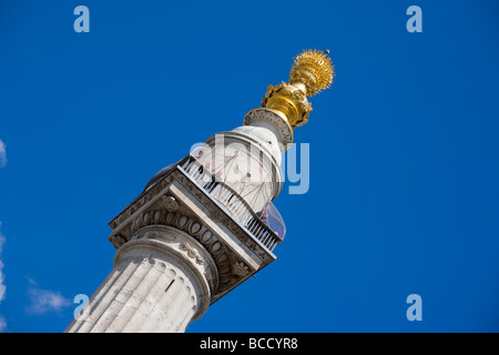 Monument to the Great Fire of London Stock Photo