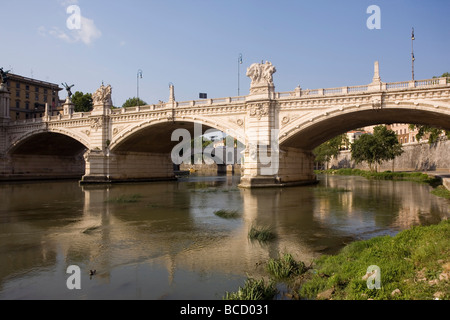 Ponte Vittorio Emanuele II Rome Italy Stock Photo
