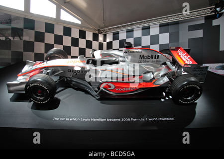 A Vodafone McLaren Mercedes Formula One car driven by Lewis Hamilton on display at the Goodwood Festival of Speed, July 2009. Stock Photo