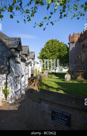 Ramparts Walk Totnes Devon England Stock Photo