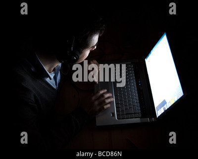 Working Late Stock Photo